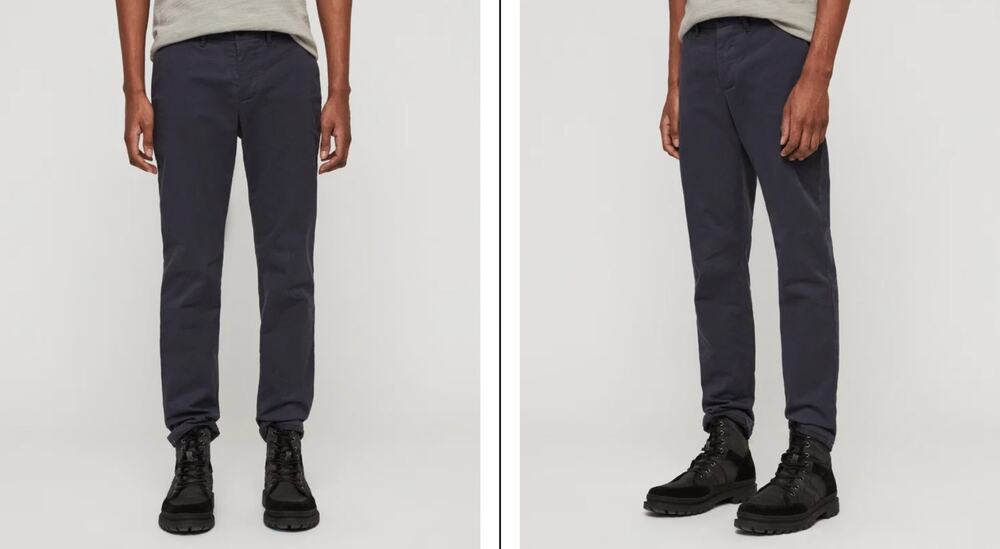 ALLSAINTS Men's Park Chinos dark gray size 32